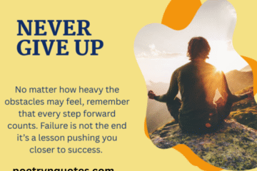 Never Giving Up